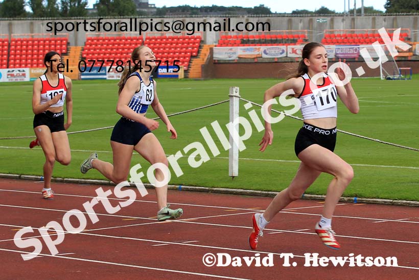 100 metres, 2023 Gateshead Tartan Games.  Photo: David T. Hewitson/Sports for All Pics